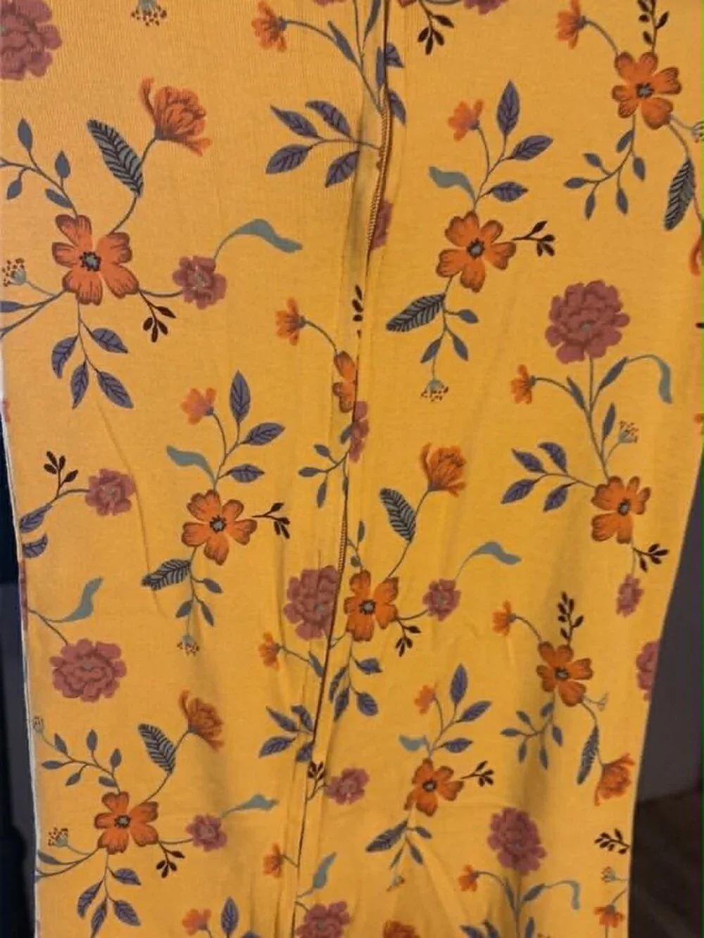 NWT Carter's Pumpkin Floral Footie Pajamas